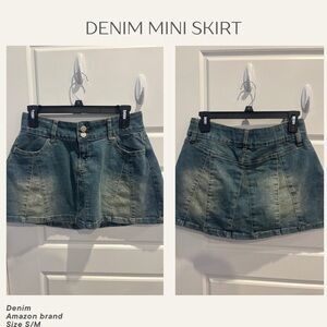 Amazon Denim Mini Skirt - Classic Blue
